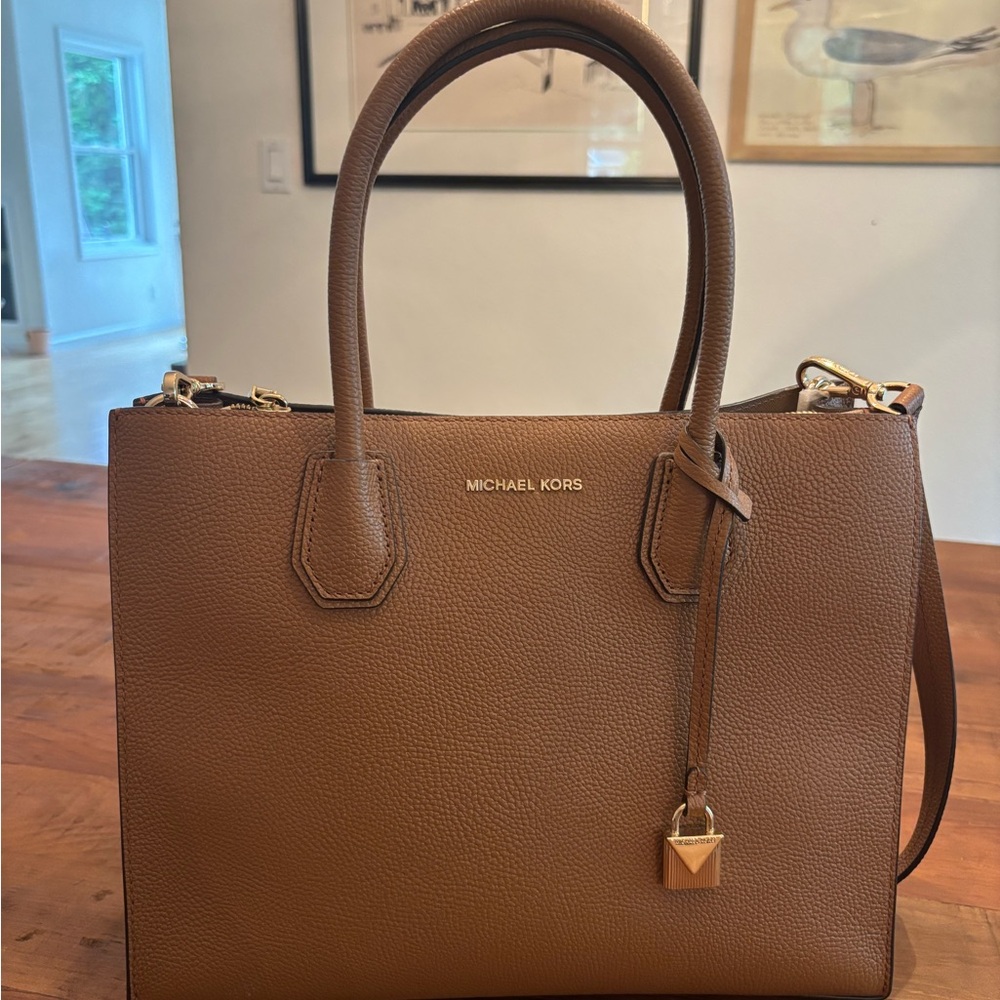 Michael Kors Tan Leather Satchel